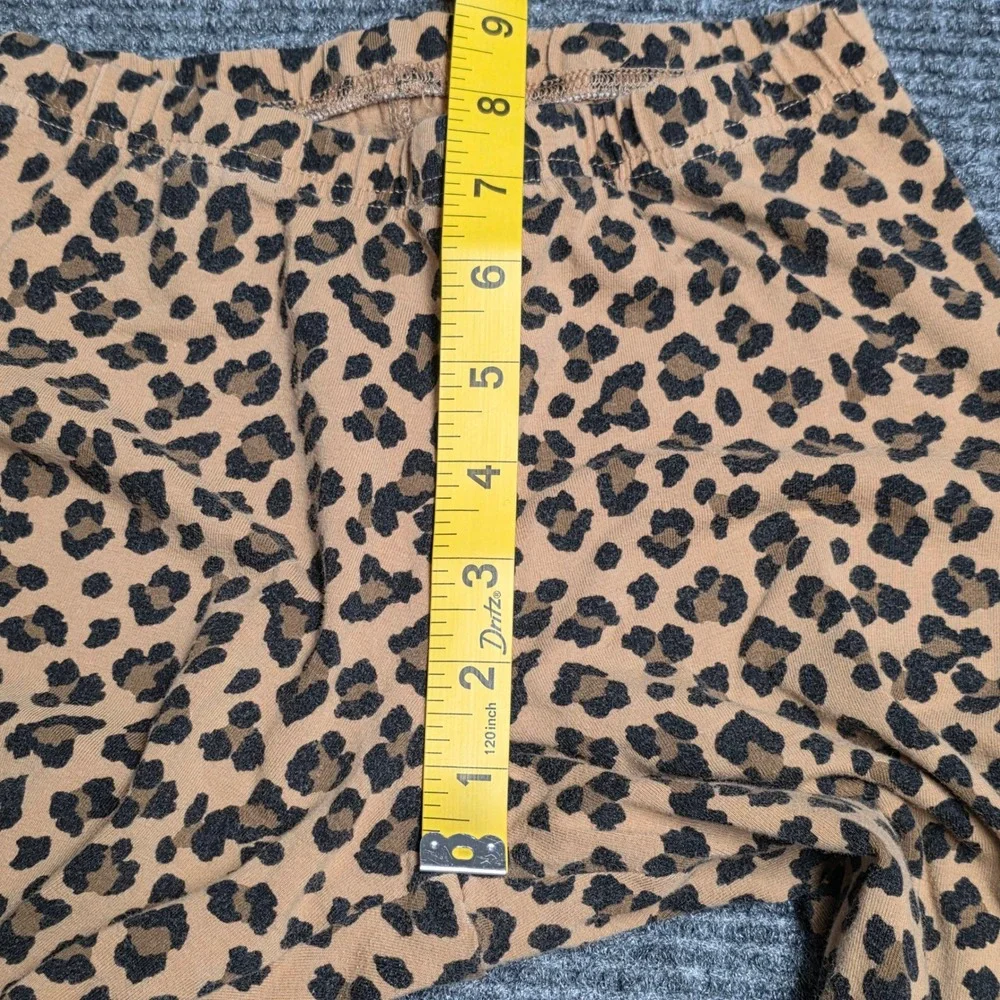 Old Navy Leopard Print Pajama Set Softest Tee and Leggings‎ Girl's Size XL 14-16